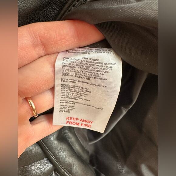 APPARIS Stevie Quilted Faux Leather Shirt Jacket XS NWT - Picture 14 of 14